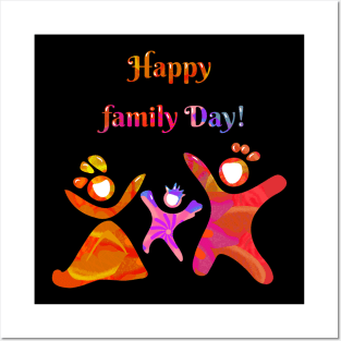 Happy family Day Posters and Art